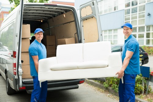 Man and van moving boxes and furniture in Homerton