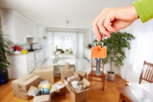 Local home move planning in Homerton with moving boxes