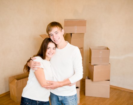 Furniture being moved from a Homerton apartment with stair access