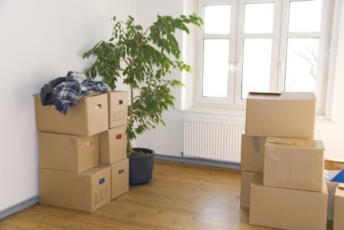 Safely packed van ready for a professional Homerton moving service