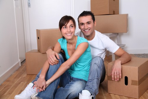 Van transport service in Homerton handling household items carefully