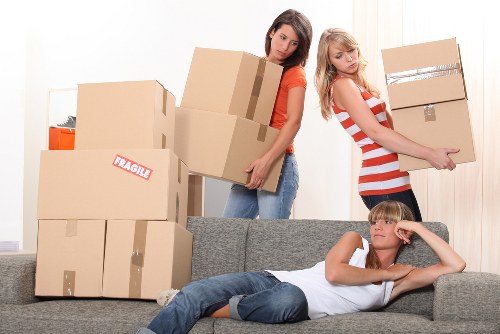 Packed moving van for Homerton house relocation