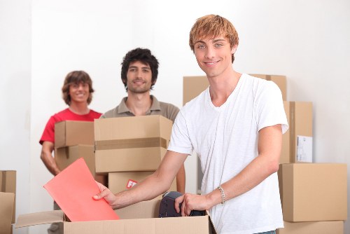 Professional Homerton removal van loading furniture safely